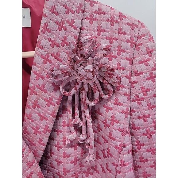 Liz Claiborne 90s Vtg Women's‎ Long Sleeve Pink Button Up Blazer Sz 8 - Picture 3 of 13